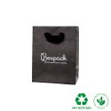 Bolsa de papel eco mate color negro para joyería, bisutería y relojería 120x150x65xmm E-B-M-N