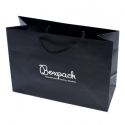 Bolsa de papel mate negro para joyería bisutería y relojería 250x180x100 mm B-LA-N