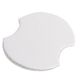 Expositor blanco de polipiel para anillo de joyería, bisutería y joyas DP-1-B