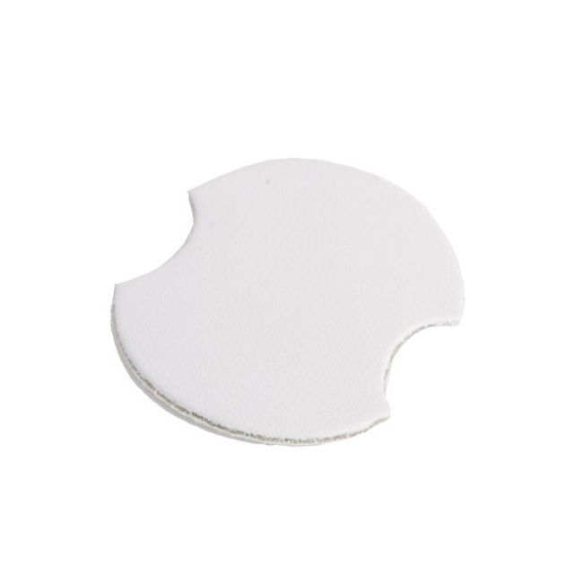 Expositor blanco de polipiel para anillo de joyería, bisutería y joyas DP-1-B