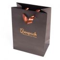 Bolsa de papel con asa de cinta marrón para joyería, bisutería y relojería 180x250x100 mm BQ-L-M