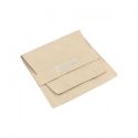 Bolsa textil de microfibra color arena para joyería y bisutería 79x79 mm M-402-AR