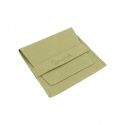 Bolsa textil de microfibra color caqui para joyería y bisutería 79x79 mm M-402-CQ