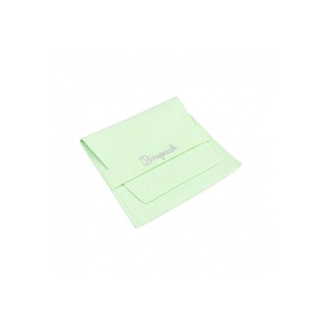 Bolsa textil de microfibra color menta para joyería y bisutería 79x79 mm M-402-ME