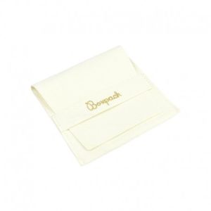 Bolsa textil de microfibra color marfil para joyería y bisutería 79x79 mm M-402-MR