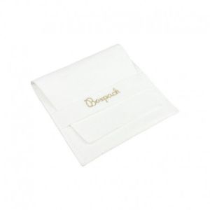 Bolsa textil de microfibra color blanco para joyería y bisutería 79x79 mm M-402-B