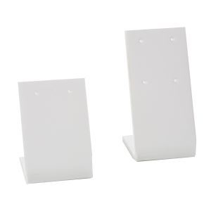 Expositor blanco de plástico para pendientes de joyería, bisutería y joyas D-1-B