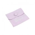 Bolsa textil de microfibra color lila para joyería y bisutería 79x79 mm M-502-LI