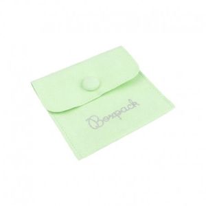 Bolsa textil de microfibra color menta para joyería y bisutería 79x79 mm M-502-ME