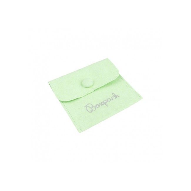 Bolsa textil de microfibra color menta para joyería y bisutería 79x79 mm M-502-ME
