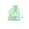 Bolsa textil suede color aguamarina para joyería y bisutería 95x120 mm S-302-AQ