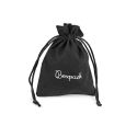 Bolsa textil suede color negro para joyería y bisutería 95x120 mm S-302-N