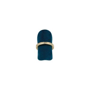 Expositor forrado en velvet azul para anillo de joyería bisutería y joyas IF-1-A