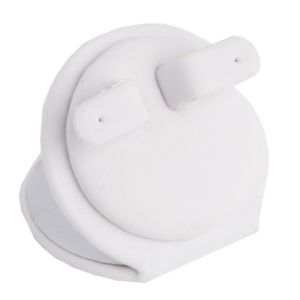 Expositor blanco de polipiel para pendientes de joyería, bisutería y joyas DP-6-B