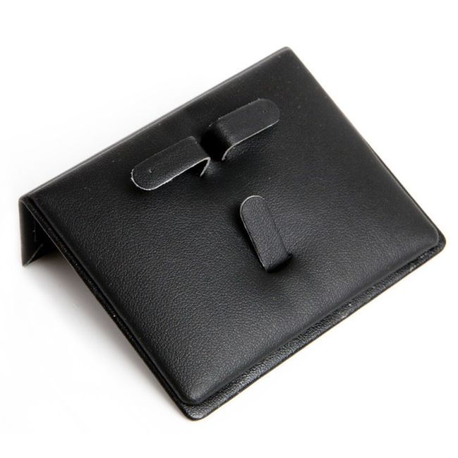 Expositor negro de polipiel para conjunto de joyería, bisutería y joyas DP-7-N