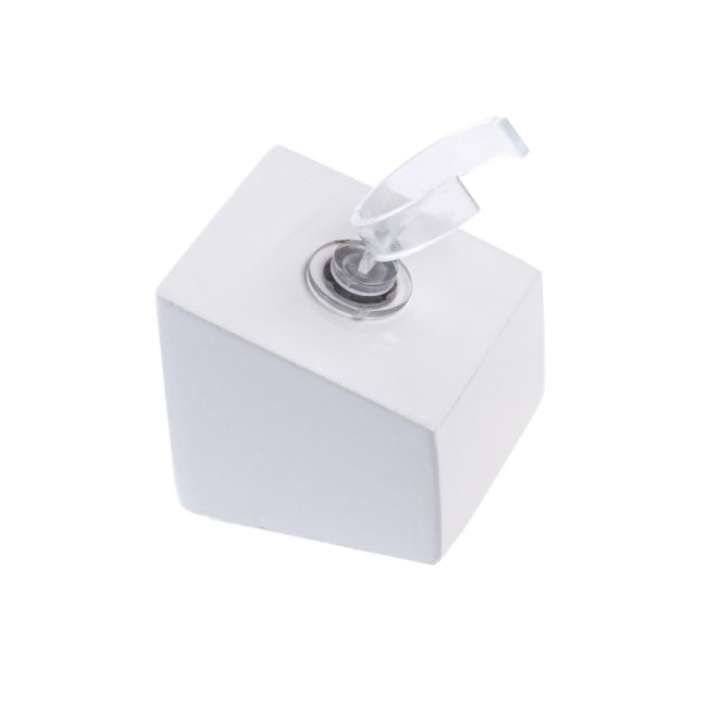 Expositor blanco de madera lacada para anillo de joyería bisutería y joyas ML-1-B