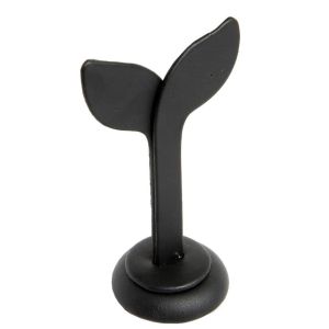 Expositor negro de polipiel para pendientes de joyería, bisutería y joyas DP-11-N
