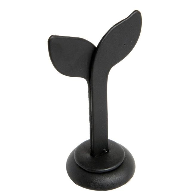 Expositor negro de polipiel para pendientes de joyería, bisutería y joyas DP-11-N