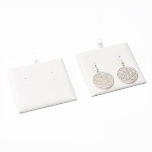 Taco para pendientes de joyería, bisutería color blanco para bandeja grande