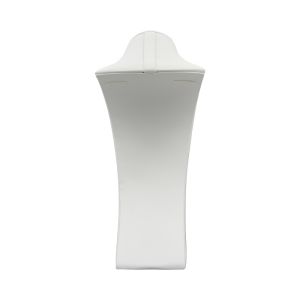 Expositor blanco de polipiel para collar de joyería, bisutería y joyas DP-M-B