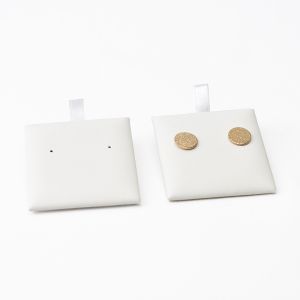 Taco para pendientes de joyería, bisutería color blanco para bandeja