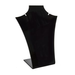 Expositor negro de plástico para colgante de joyería, bisutería y joyas D-8-N