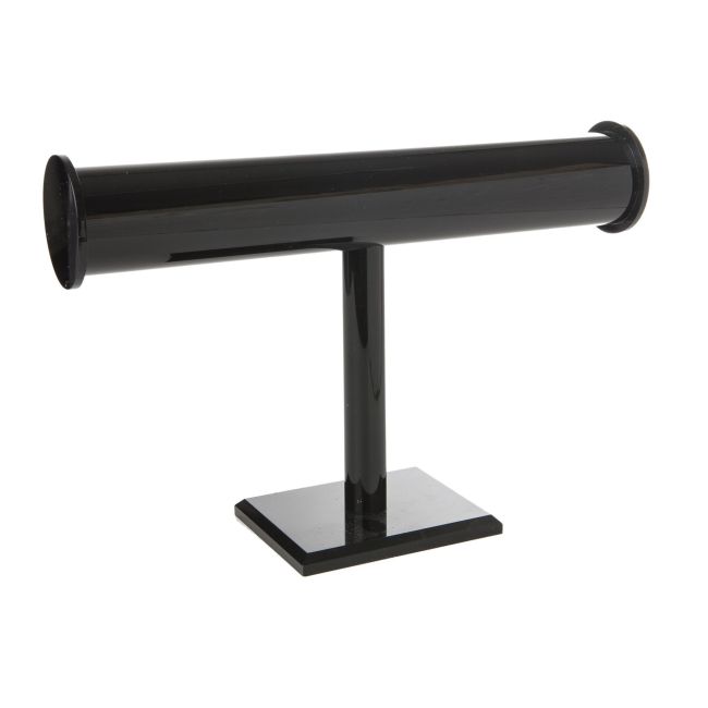 Expositor negro de plástico para pulseras de joyería, bisutería y joyas D-10-N