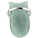 Expositor forrado en velvet aguamarina para anillo de joyería bisutería y joyas IF-1-AQ