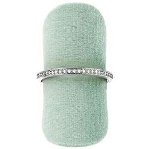 Expositor forrado en velvet aguamarina para anillo de joyería bisutería y joyas IF-1-AQ