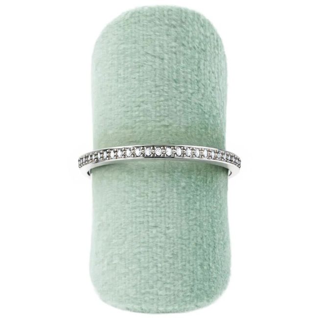 Expositor forrado en velvet aguamarina para anillo de joyería bisutería y joyas IF-1-AQ