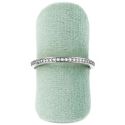 Expositor forrado en velvet aguamarina para anillo de joyería bisutería y joyas IF-1-AQ