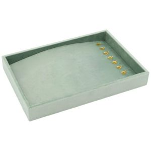 Bandeja forrada en velvet aguamarina para pulsera o collar de joyería bisutería y joyas IF-12-AQ.