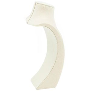 Expositor forrado en lino beige para collar o colgante de joyería, bisutería y joyas EL-9-BE