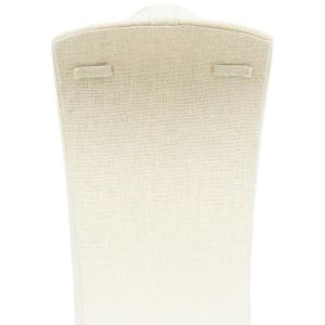Expositor forrado en lino beige para collar o colgante de joyería, bisutería y joyas EL-9-BE
