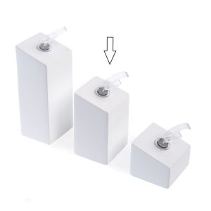 Expositor blanco de madera lacada para anillo de joyería bisutería y joyas ML-2-B