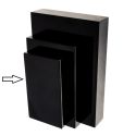 Expositor negro de madera lacada para colgante de joyería bisutería y joyas ML-9-N