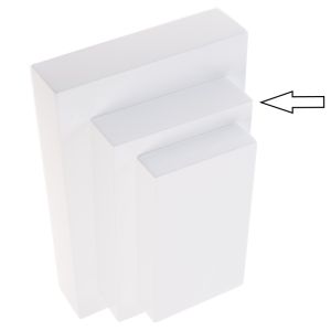 Expositor blanco de madera lacada para colgante de joyería bisutería y joyas ML-10-B