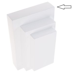Expositor blanco de madera lacada para colgante de joyería bisutería y joyas ML-11-B