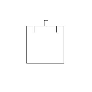 Estuche polipiel para colgante de joyería bisutería joyas color negro EB-3-C
