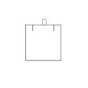 Estuche polipiel para colgante de joyería bisutería joyas color negro EB-3-C