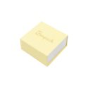 Caja de cartón para pendientes color amarillo 48x48x23 mm SL-40-AM-B