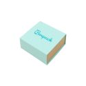 Caja de cartón para pendientes color aguamarina 48x48x23 mm SL-40-AQ-K