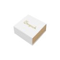 Caja de cartón para pendientes color blanco 48x48x23 mm SL-40-B-K