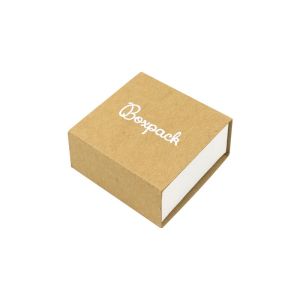 Caja de cartón para pendientes color kraft 48x48x23 mm SL-40-K-B