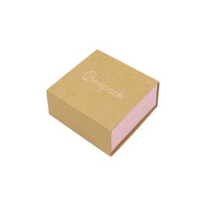 Caja de cartón para pendientes color kraft 48x48x23 mm SL-40-K-RS
