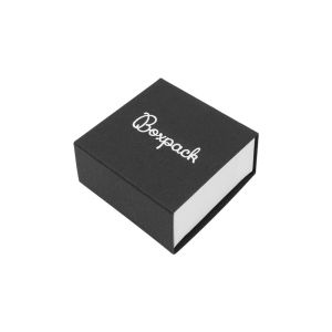 Caja de cartón para pendientes color negro 48x48x23 mm SL-40-N-B
