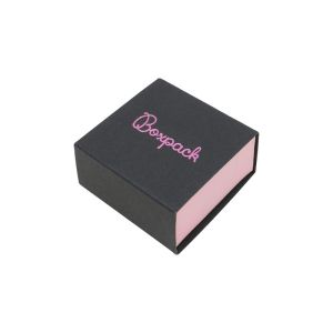 Caja de cartón para pendientes color negro 48x48x23 mm SL-40-N-RS