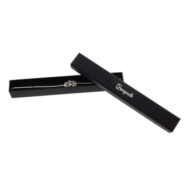 Caja de cartón pulsera 190x25x25 mm color negro ep-52