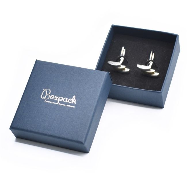 Caja de cartón gemelos 65x65x29 mm color azul ep-61