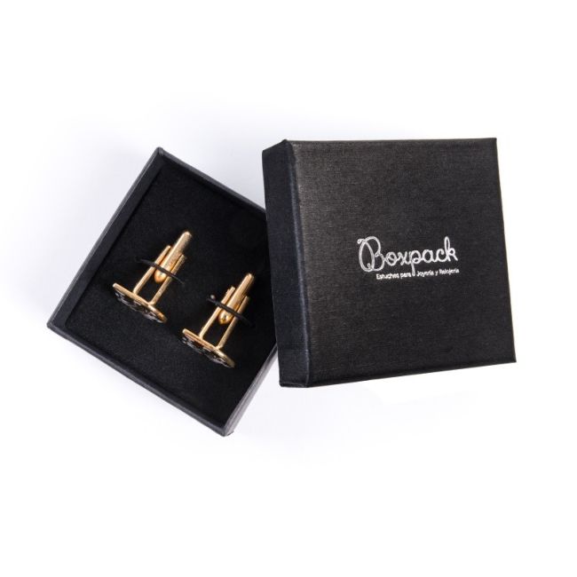 Caja de cartón gemelos 51x51x17 mm color negro ep-61